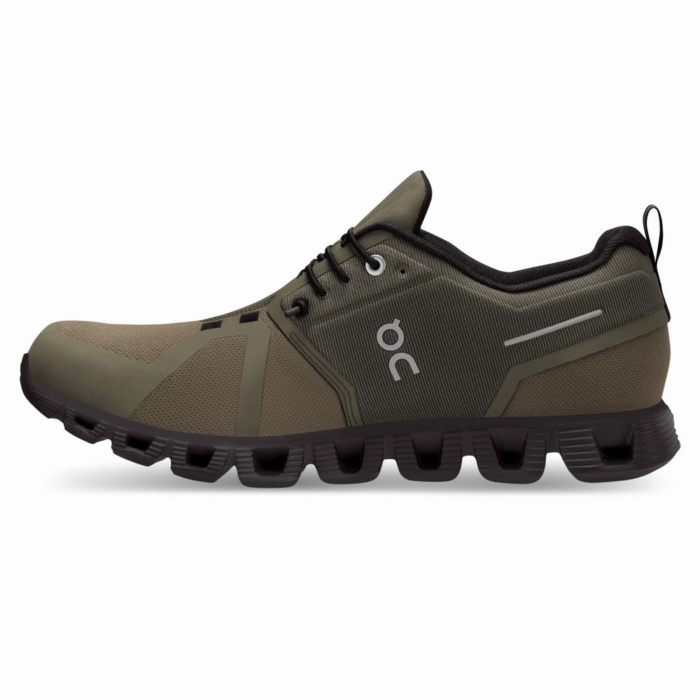 On Running Cloud 5 Waterproof Miesten Tennarit Oliivinvihreä Mustat | Suomi-86743