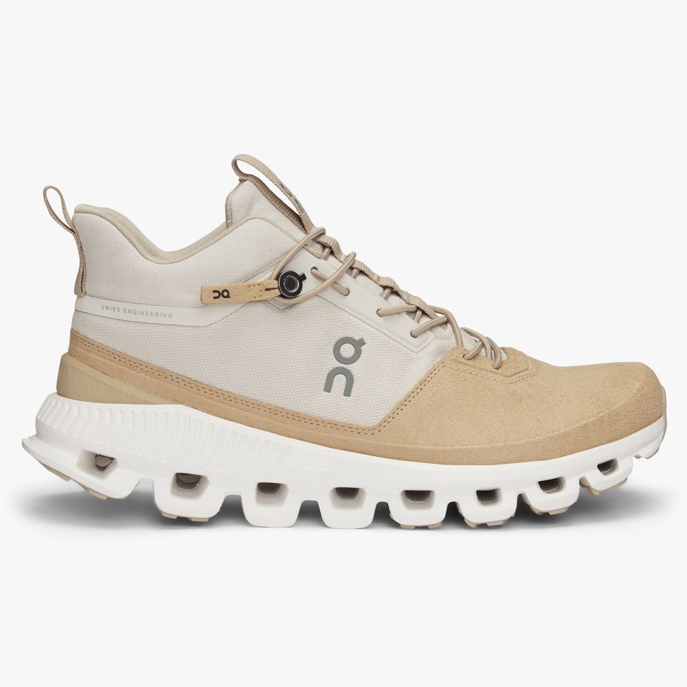 On Running Cloud Hi Naisten Tennarit Beige Ruskea | Suomi-50463