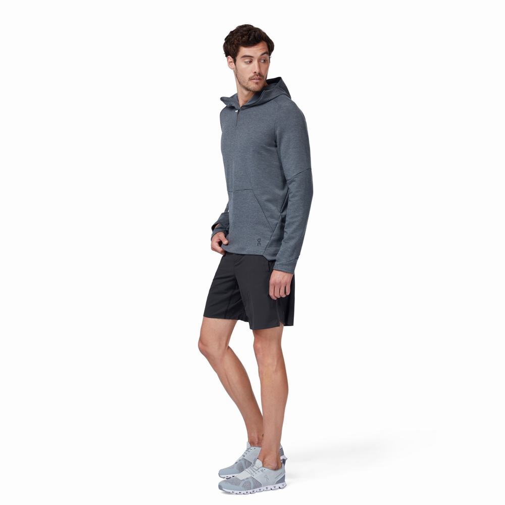 On Running Hoodie 1 Miesten Huppari Harmaat | Suomi-26789