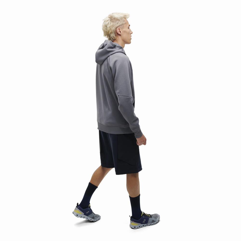 On Running Hoodie 2 Miesten Huppari Harmaat | Suomi-89421