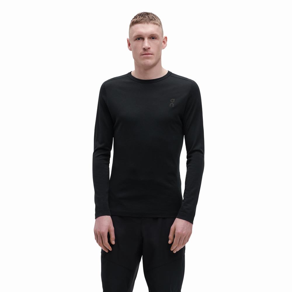 On Running Merino Long-T Miesten T Paidat Mustat | Suomi-62948