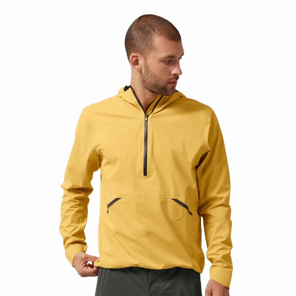 On Running Waterproof Anorak Miesten Takit Sinapinkeltainen | Suomi-70583