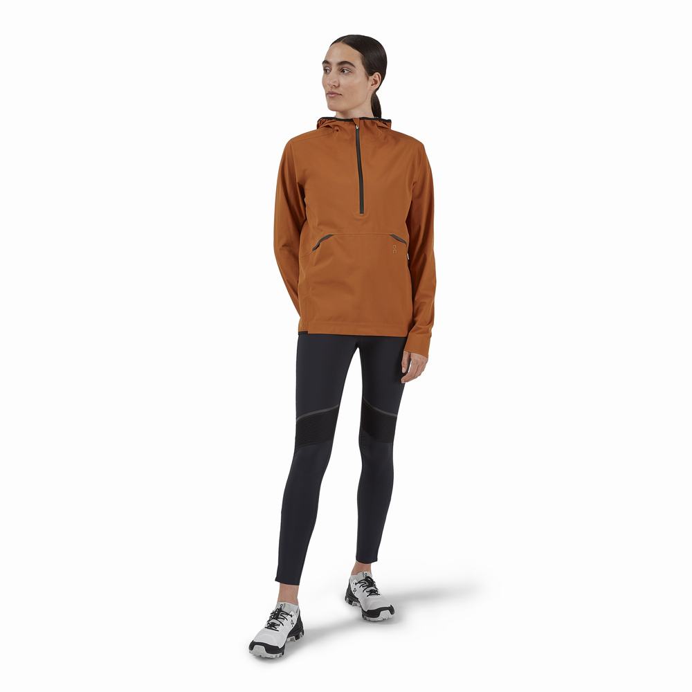 On Running Waterproof Anorak Naisten Takit Ruskea | Suomi-47316