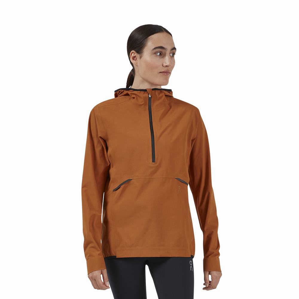 On Running Waterproof Anorak Naisten Takit Ruskea | Suomi-47316